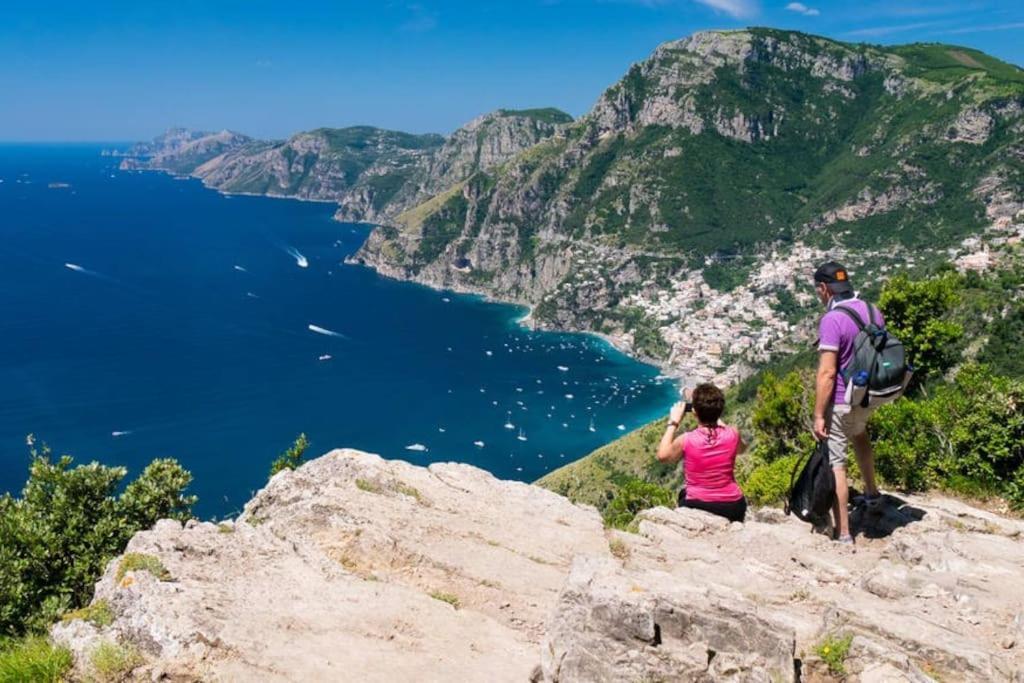 Amalfi Coast, Positano, Sorrento, Capri, Garden, Villa Carcara Colli di Fontanelle Exterior foto
